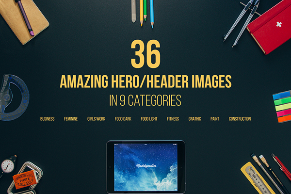 Header Images Best for landing page, website header, blogs, presentation or projects