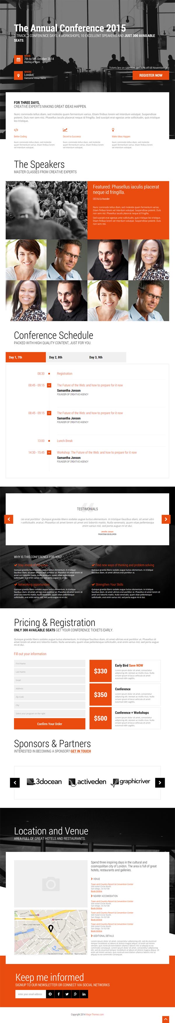 Event - Conference & Event HTML5 Landing Page