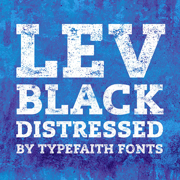 Lev Black Distressed Free Font