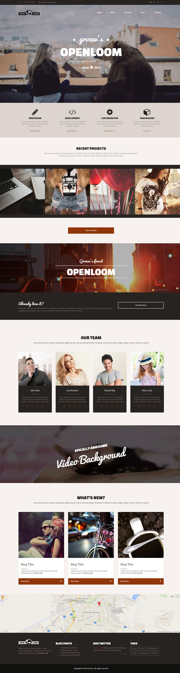OpenLoom - MultiPurpose Template with Page Builder