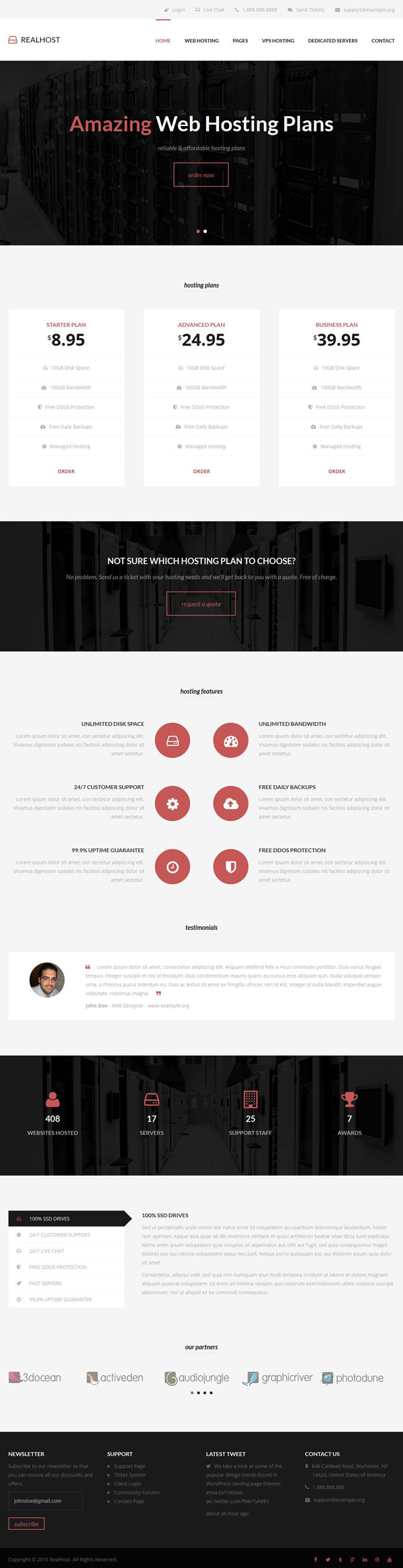 RealHost - Responsive HTML5 Hosting Template