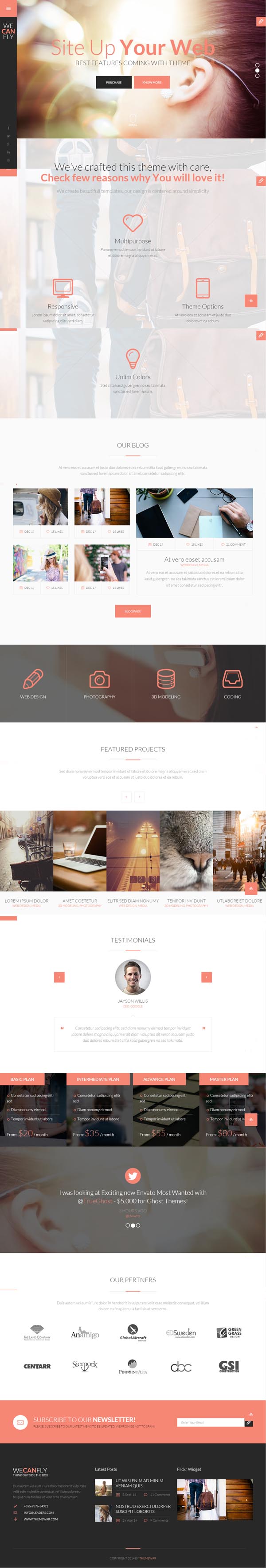 WeCanFly - Multipurpose Respnsive HTML5 Business Template