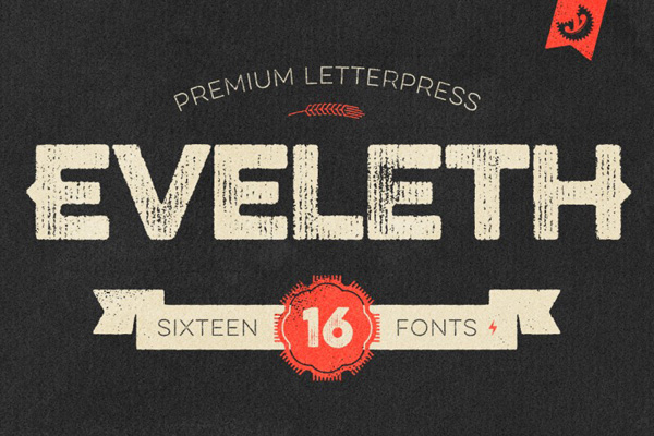 Eveleth – Premium Letterpress Fonts