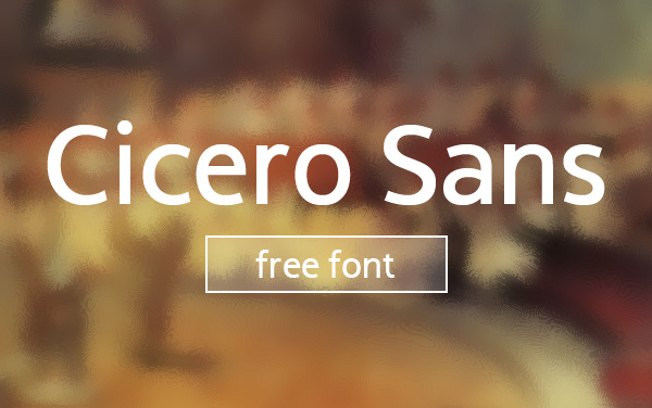 Cicero Sans Negrita Free Font