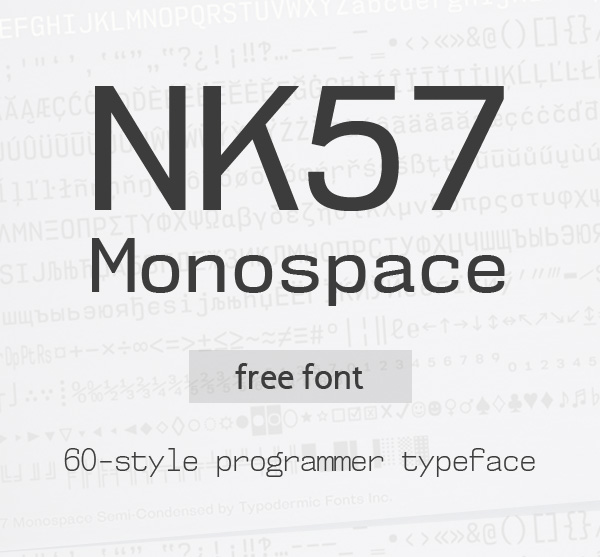 NK57 Monospace Free Font
