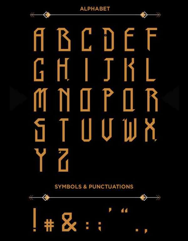 TRIBO Font Letters