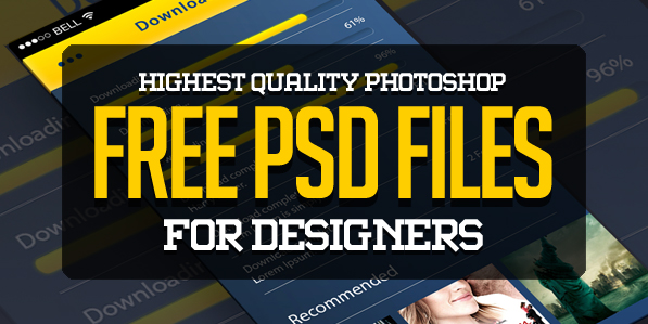 25 New Photoshop Free PSD Files for Designers
