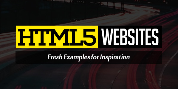 HTML5 Websites Design – 26 Examples for Inspiration
