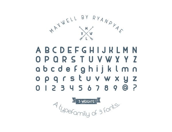 MAXWELL Font Letters