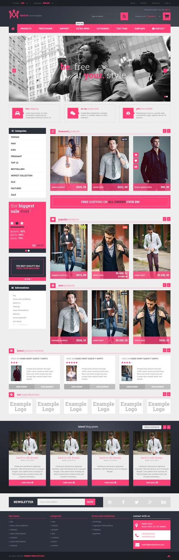 Madrid - Responsive HTML5 Store Template
