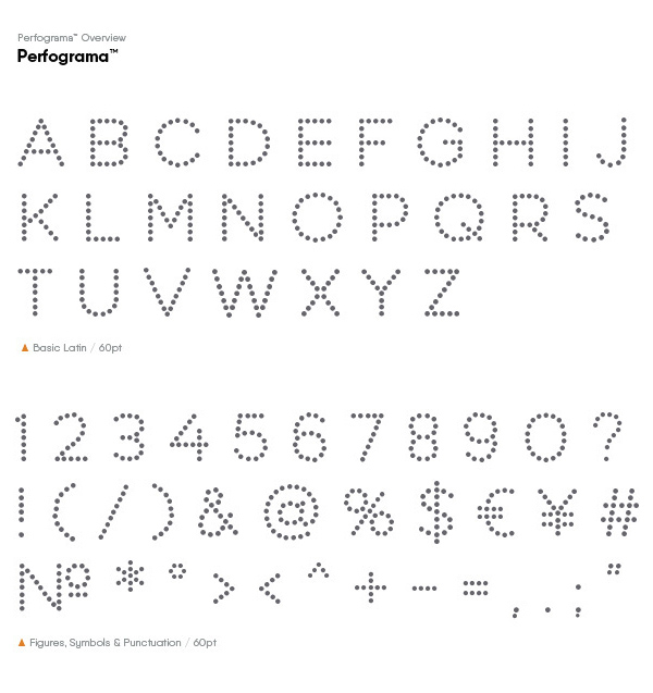 Perfograma Font Letters