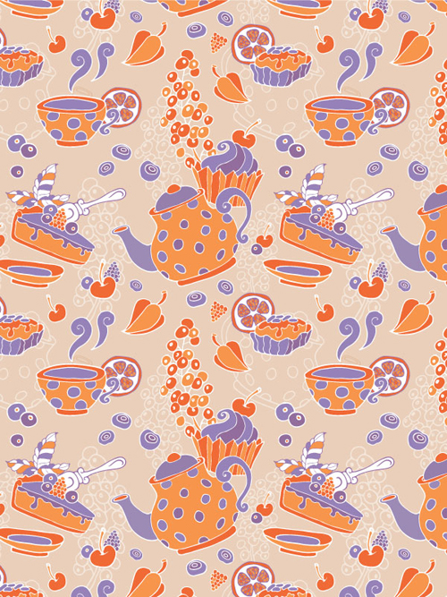 Create a Tea Party Seamless Pattern From a Sketch in Adobe Illustrator
