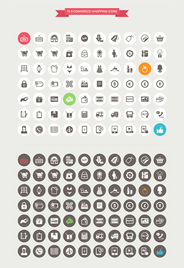 Free Round Flat Icon Psd Material