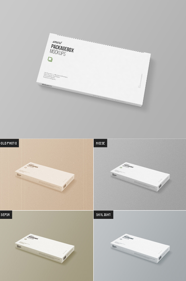 Free Package Box Mockup Template