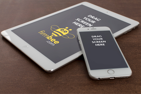 Free iPad and iPhone 6 Perspective Mockups