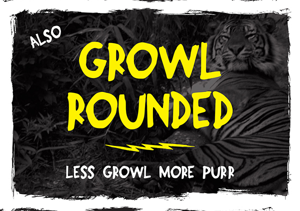 Growl Rounded free font