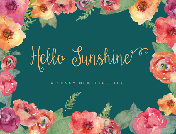 Hello Sunshine Free Font