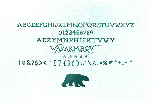 SeanCoady ArcticExpress font letters