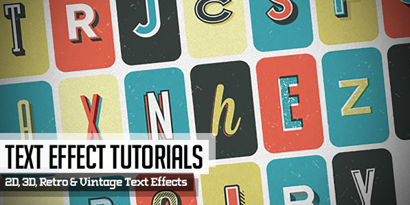 22 New Text Effects Tutorials for Designers