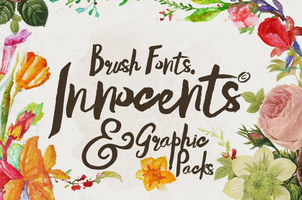 Innocents fonts & Graphic packs