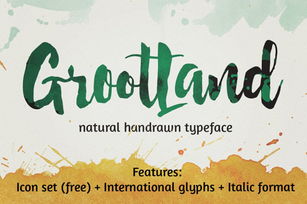 Grootland Handcrafted with a brush & ink