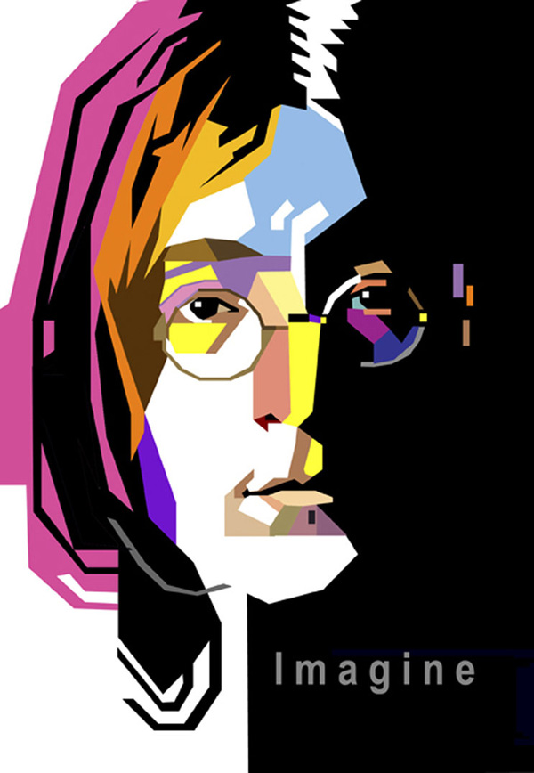 John Lennon in WPAP by wedhahai