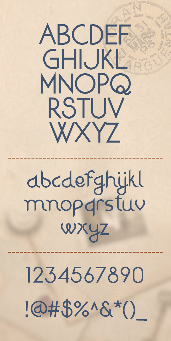Djiring Font Letters