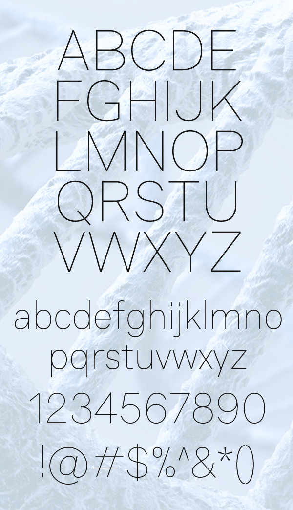 Genome Font Letters
