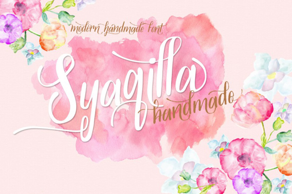 Syaqilla handmade is new modern font