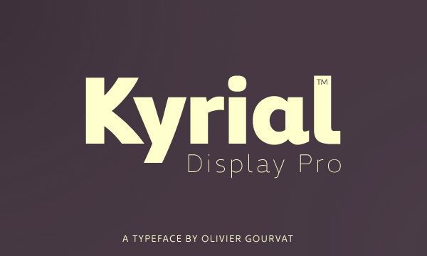 Kyrial Display Pro Black & Ultra Light
