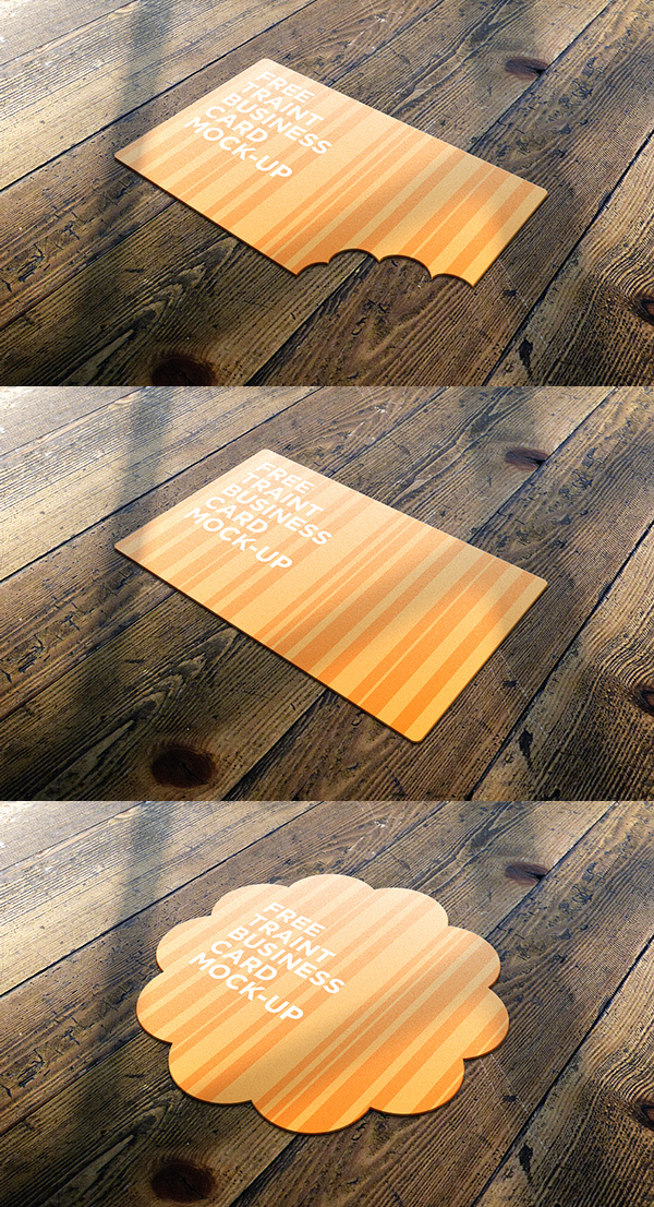 Free Traint Business Card Mock-Up