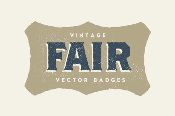 15 Vintage Fair Badges