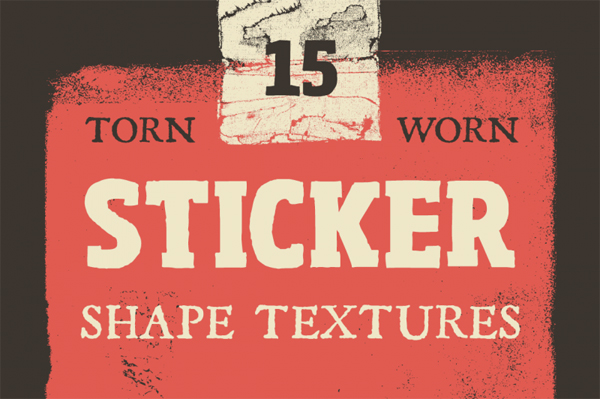 Torn Sticker Shape Textures