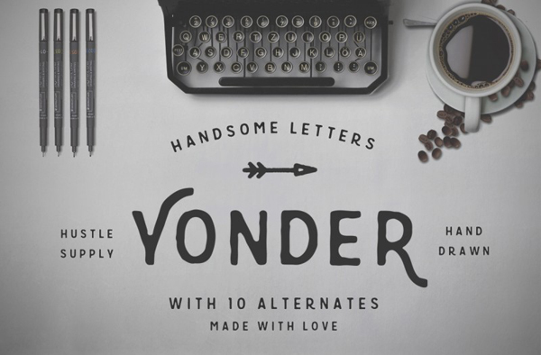 Yonder – Hand Drawn Font