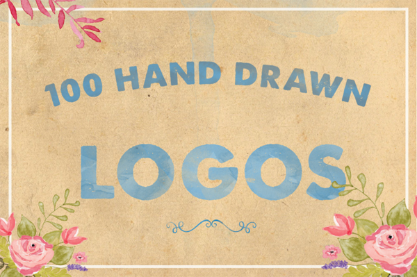 100 Hand Drawn Logos