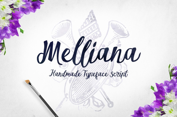Melliana Script - handmade cursive font