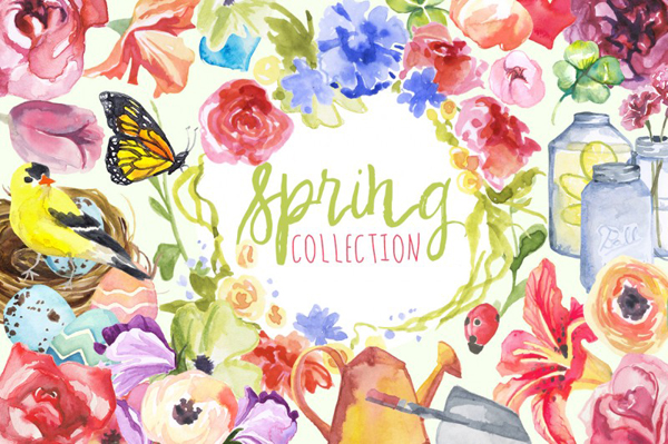 Watercolor Spring Collection