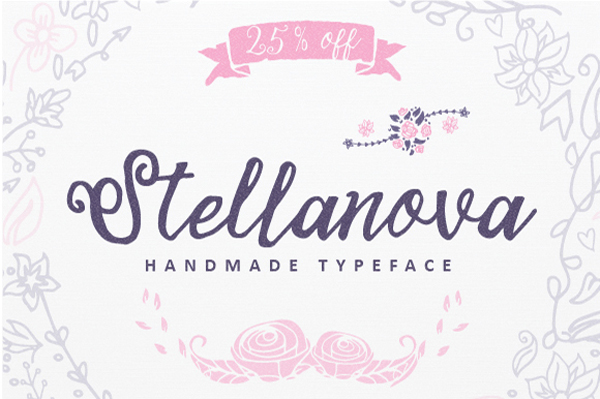 Stellanova Script - Beautiful handmade typeface