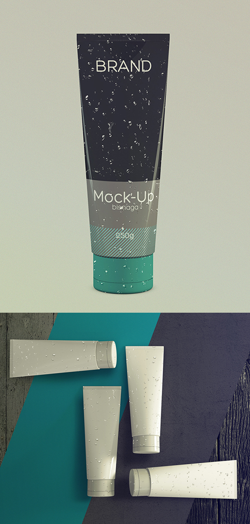 Realistic Cosmetics Packaging Mockup