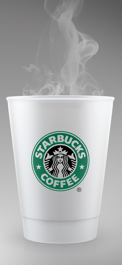 STARBUCKS Style Coffee Cup Mockup Free PSD Template