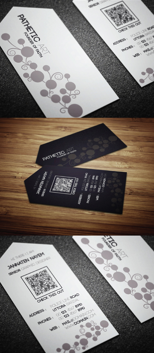 Black & White Combo Business Card