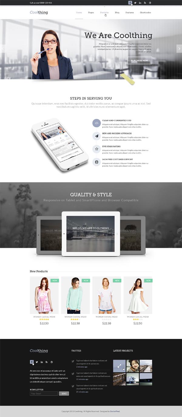 Coolthing Responsive HTML Template