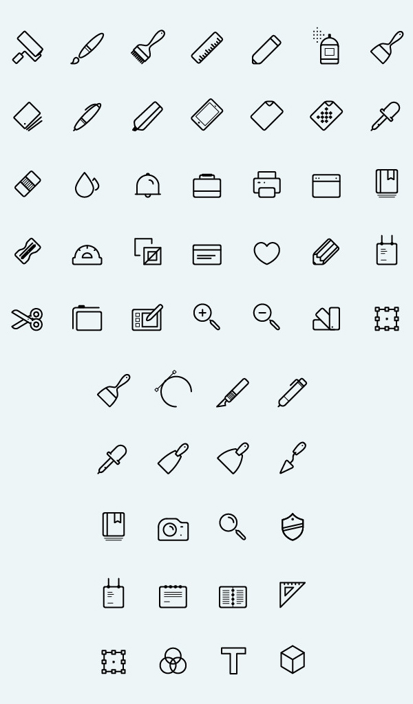 Free Line Vector Art Icons (50 Icons)