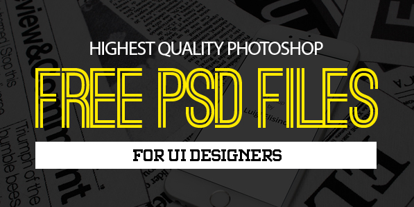 27 New Photoshop Free PSD Files for Designers