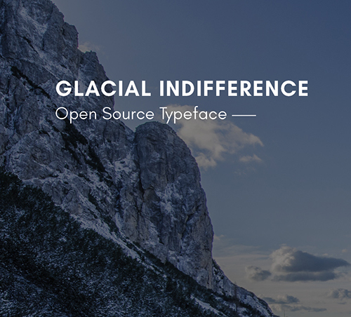 Glacial Indifference Free Font