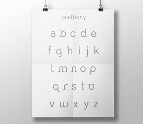 Panthony Font Letters