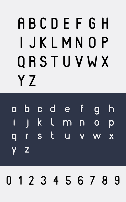 Reef Rounded Font Letters