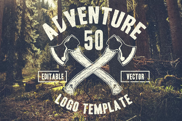 50 Retro Adventure Logo