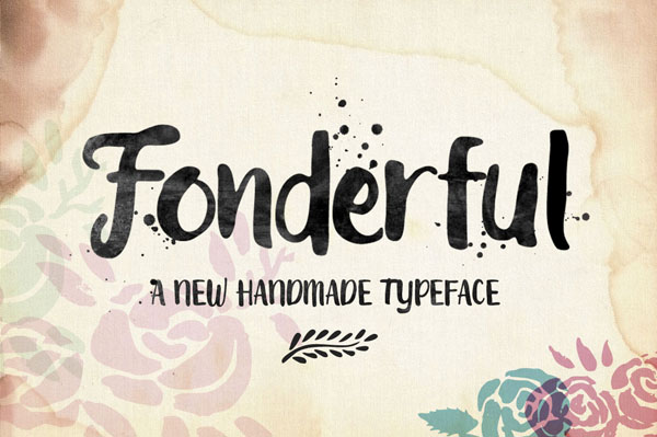 Fonderful is a hand-painted typeface