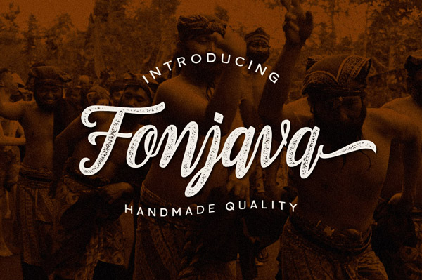 Fonjava –A new typeface based on handlettering script